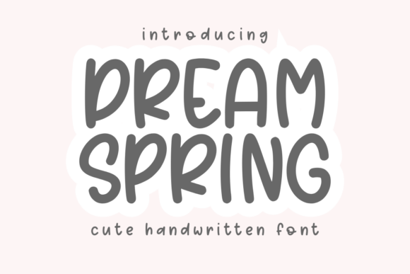 Dream Spring Font - Featured Image