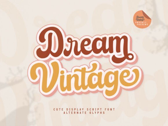 Dream Vintage Font - Featured Image