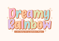 Dreamy Rainbow Font - Featured Image