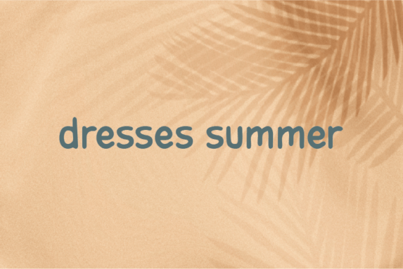 Dresses Summer Font - Featured Image