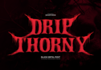 Drip Thorny Font - Featured Image