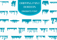 Dripping Paint Borders Font - Featured Image