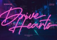 Drive Hearts Font - Featured Image