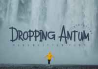 Dropping Antum Font - Featured Image