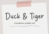 Duck & Tiger Font - Featured Image
