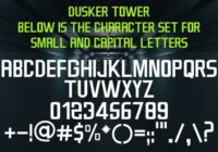 Dusker Tower Font - Featured Image