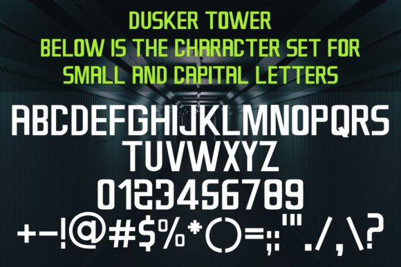 Dusker Tower Font - Featured Image