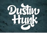 Dustin Hunk Font - Featured Image