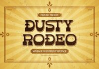 Dusty Rodeo Font - Featured Image