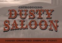 Dusty Saloon Font - Featured Image