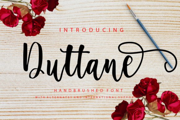 Duttane Script Font - Featured Image