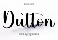 Dutton Font - Featured Image