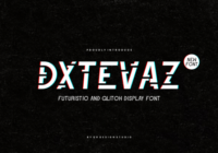 Dxtevaz Font - Featured Image