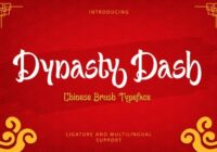 Dynasty Dash Font - Featured Image