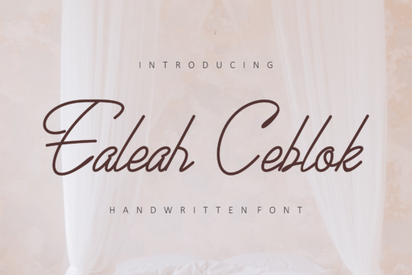 Ealeah Ceblok Font - Featured Image