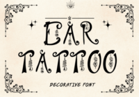Ear Tattoo Font - Featured Image