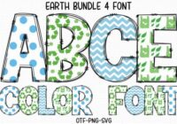 Earth Alphabet Font - Featured Image
