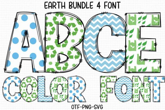 Earth Alphabet Font - Featured Image