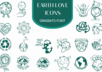 Earth Love Icons Font - Featured Image