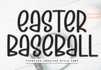 Easter Baseball Font - Featured Image