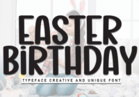 Easter Birthday Font - Featured Image