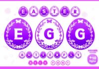Easter Egg Butterfly Font - Featured Image