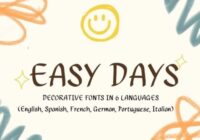 Easy Days Font - Featured Image