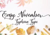 Easy November Font - Featured Image