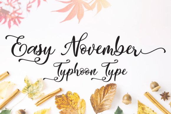 Easy November Font - Featured Image