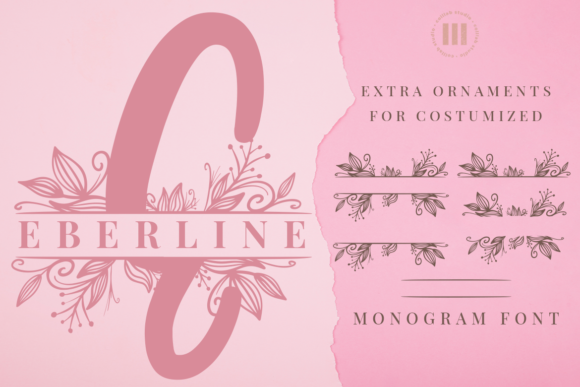 Eberline Monogram Font - Featured Image