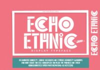 Echo Ethnic Font - Featured Image