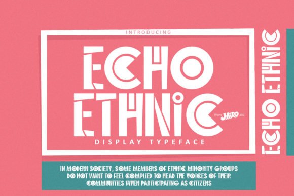 Echo Ethnic Font - Featured Image