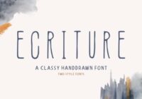 Ecriture Font - Featured Image