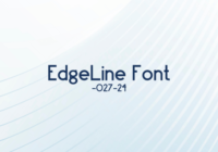 Edge Line Font - Featured Image