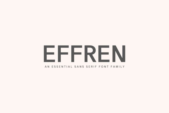 Effren Family Font - Featured Image
