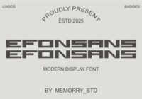 Efosans Font - Featured Image