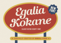 Egalia Kokane Font - Featured Image