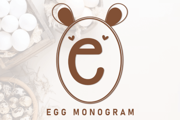 Egg Monogram Font - Featured Image