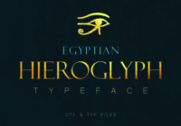 Egyptian Hieroglyph Font - Featured Image