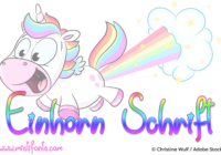 Einhorn Schrift Font - Featured Image
