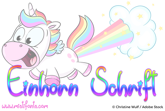 Einhorn Schrift Font - Featured Image