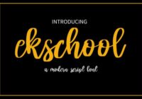 Ekschool Font - Featured Image