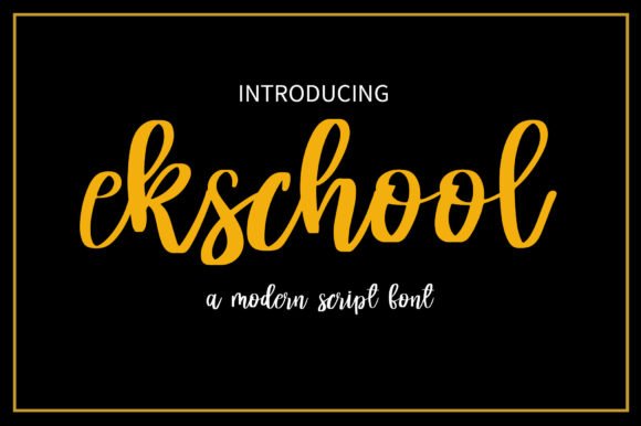 Ekschool Font - Featured Image
