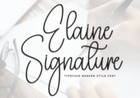 Elaine Signature Font - Featured Image