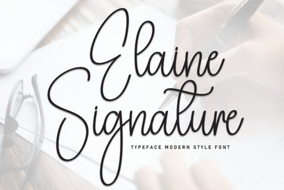 Elaine Signature Font - Featured Image