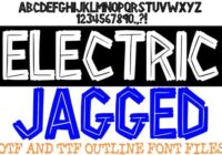 Electric Jagged Font - Featured Image