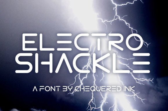 Electro Shackle Font - Featured Image
