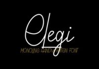 Elegi Font - Featured Image