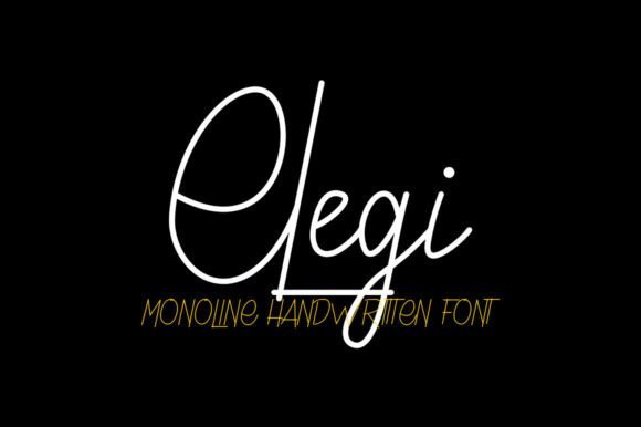 Elegi Font - Featured Image