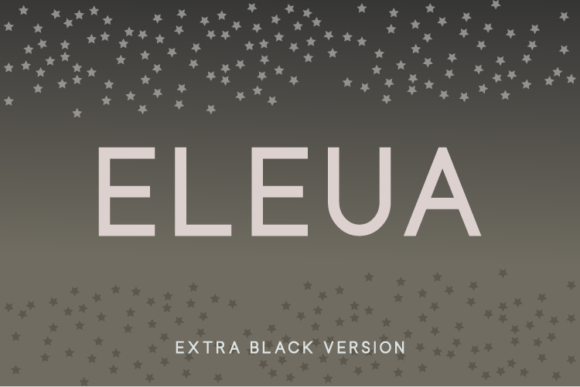 Eleua Extra Black Font - Featured Image